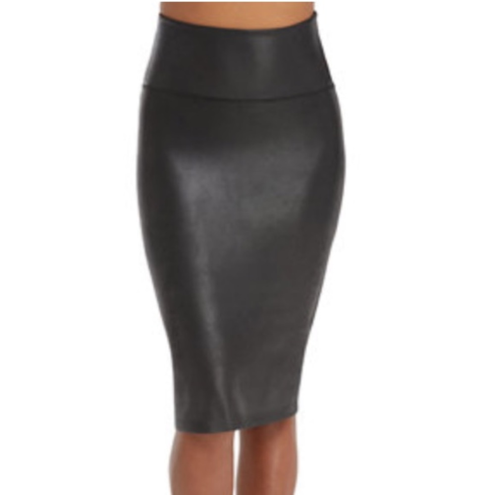 Spanx Faux Leather Pencil skirt XS